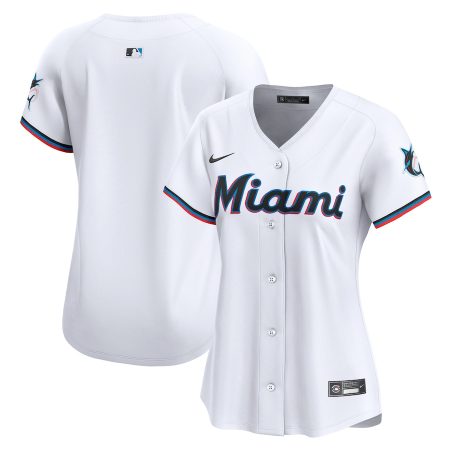 Miami Marlins Nike Women’s Home Limited Jersey – White –