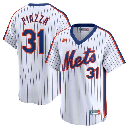 New York Mets Nike Women’s Mike Piazza Throwback Cooperstown Limited Jersey – White –