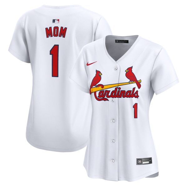 St. Louis Cardinals Nike Women’s #1 Mom Home Limited Jersey – White –