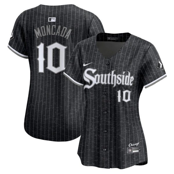 Yoán Moncada Chicago White Sox Nike Women’s City Connect Limited Player Jersey – Black –