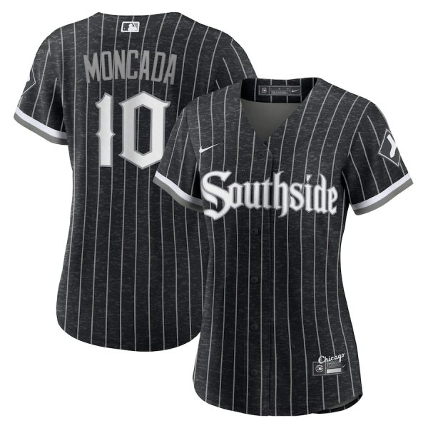 Yoan Moncada Chicago White Sox Nike Women’s City Connect Replica Player Jersey – Black –
