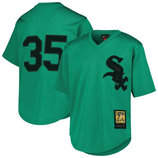 Frank Thomas Chicago White Sox Mitchell & Ness Youth Cooperstown Collection Mesh Batting Practice Jersey – Green –