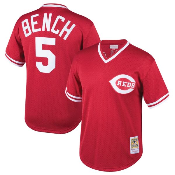 youth-mitchell-and-ness-johnny-bench-red-cincinnati-reds-cooperstown-collection-mesh-batting-practice-jersey_pi3288000_ff_3288850-d86ca1dc0cd8e0f84b42_full.jpg Johnny Bench Cincinnati Reds Mitchell & Ness Youth Cooperstown Collection Mesh Batting Practice Jersey – Red –