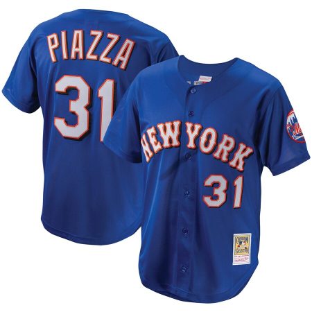 Mike Piazza New York Mets Mitchell & Ness Youth Cooperstown Collection Batting Practice Jersey – Royal –