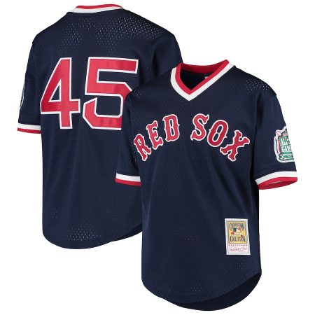 Pedro Martinez Boston Red Sox Mitchell & Ness Youth Cooperstown Collection Mesh Batting Practice Jersey – Navy –