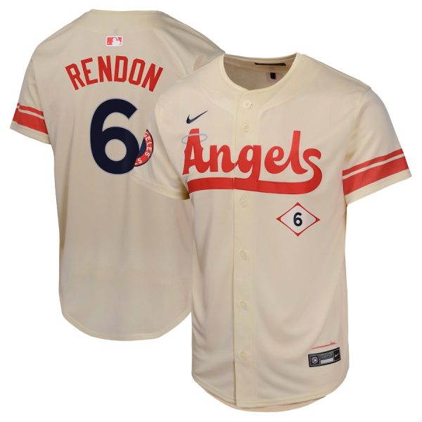 Anthony Rendon Los Angeles Angels Nike Youth City Connect Limited Player Jersey – Cream –