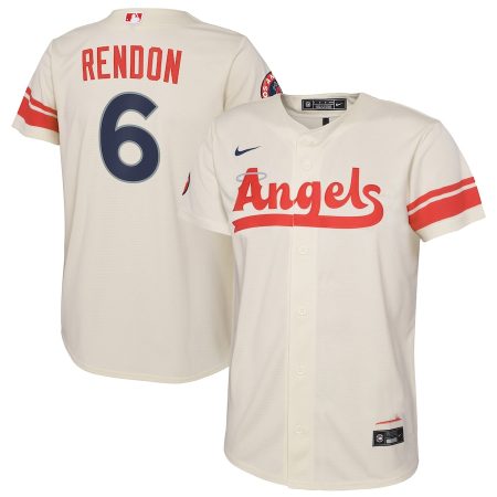 Anthony Rendon Los Angeles Angels Nike Youth City Connect Replica Player Jersey – Cream –