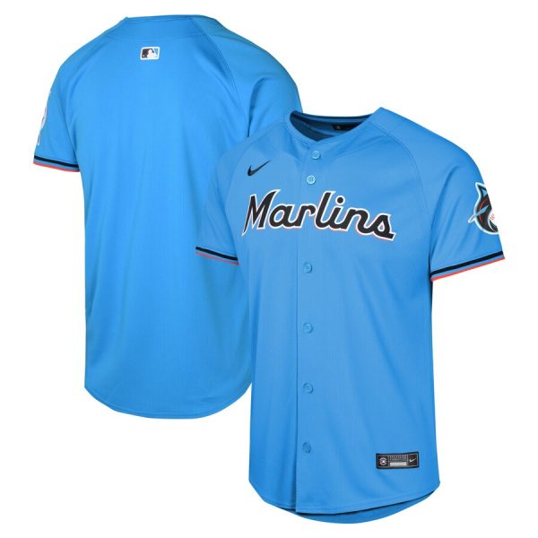 Miami Marlins Nike Youth Alternate Limited Jersey – Blue –