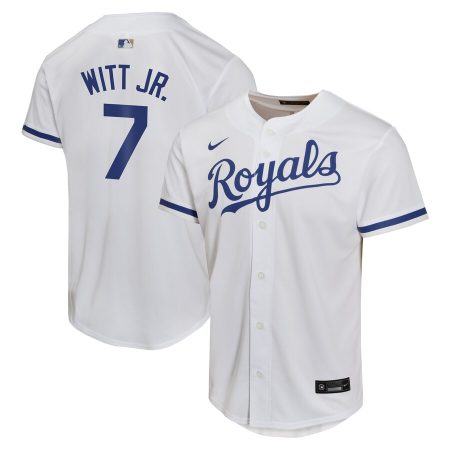 Bobby Witt Jr. Kansas City Royals Nike Youth Home Game Player Jersey – White –