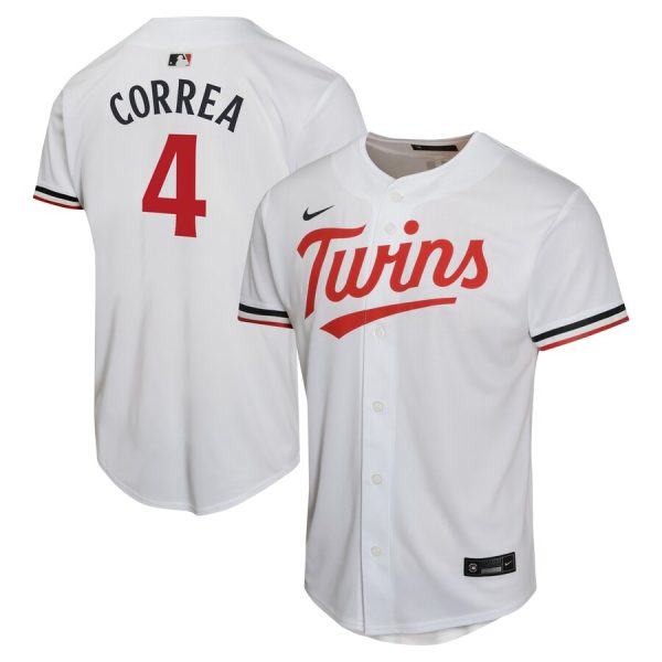 Carlos Correa Minnesota Twins Nike Youth Home Game Player Jersey – White –