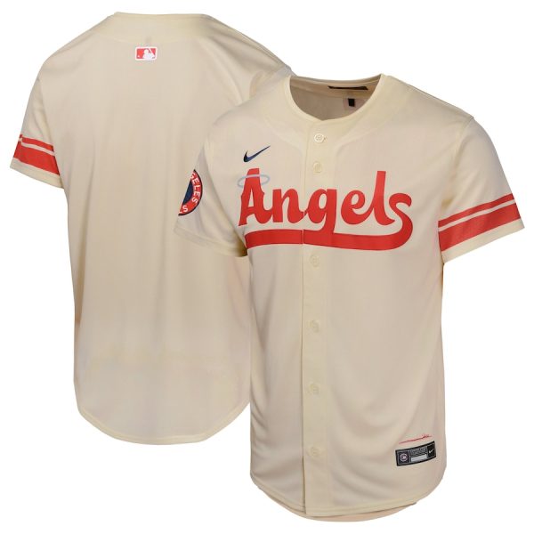 Los Angeles Angels Nike Youth City Connect Limited Jersey – Cream –