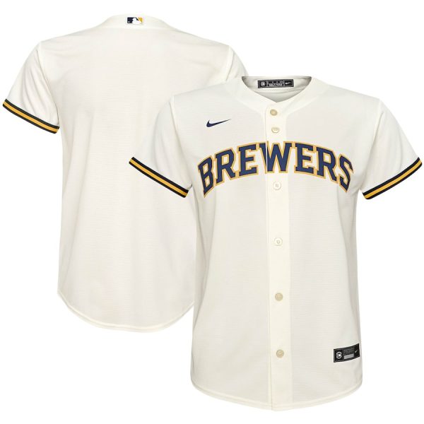 youth-nike-cream-milwaukee-brewers-home-replica-team-jersey_pi3758000_ff_3758605-3fdcba5d229b25639965_full.jpg Milwaukee Brewers Nike Youth Home Replica Team Jersey – Cream –