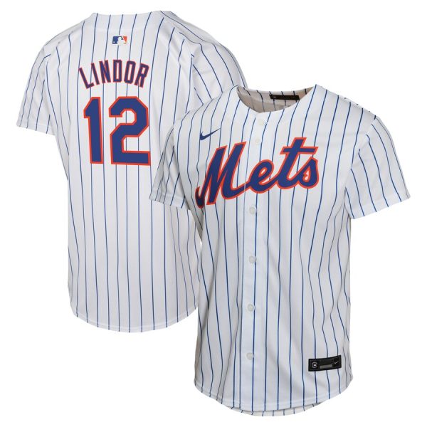 Francisco Lindor New York Mets Nike Youth Home Game Player Jersey – White –