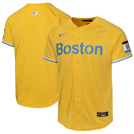 Boston Red Sox Nike Youth City Connect Limited Jersey – Gold –