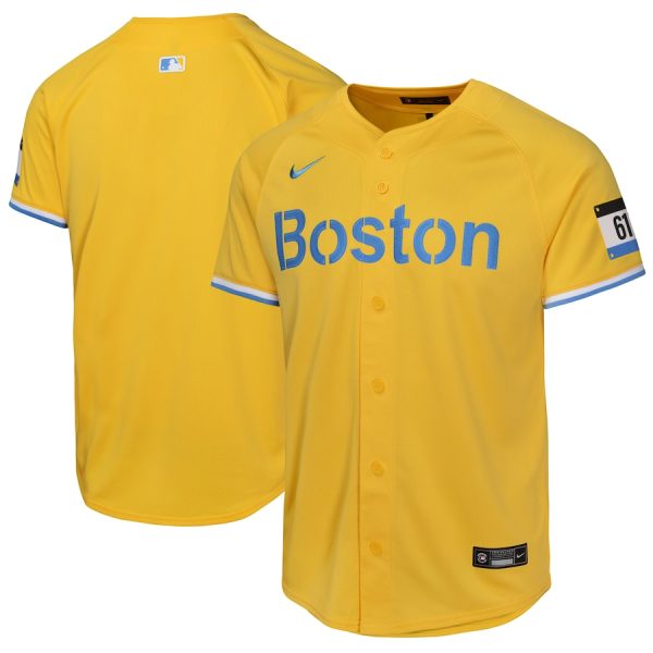 Boston Red Sox Nike Youth City Connect Limited Jersey – Gold –