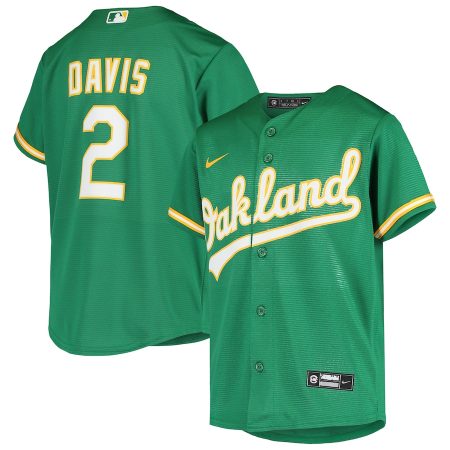 Khris Davis Oakland Athletics Nike Youth Alternate Replica Jersey – Green –