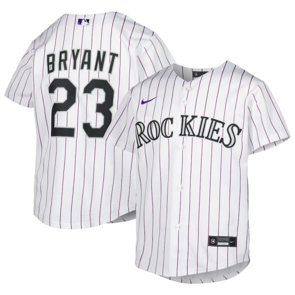 Kris Bryant Colorado Rockies Nike Youth Alternate Replica Player Jersey – White –
