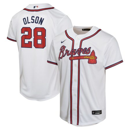 Matt Olson Atlanta Braves Nike Youth Home Game Player Jersey – White –