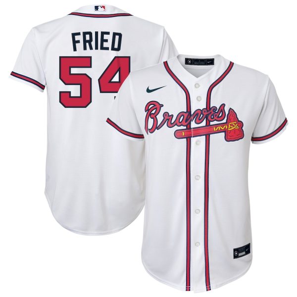 Max Fried Atlanta Braves Nike Youth Alternate Replica Player Jersey – White –