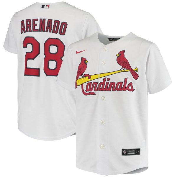 Nolan Arenado St. Louis Cardinals Nike Youth Alternate Replica Player Jersey – White –