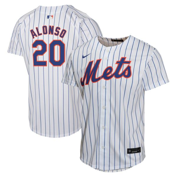 Pete Alonso New York Mets Nike Youth Home Game Player Jersey – White –