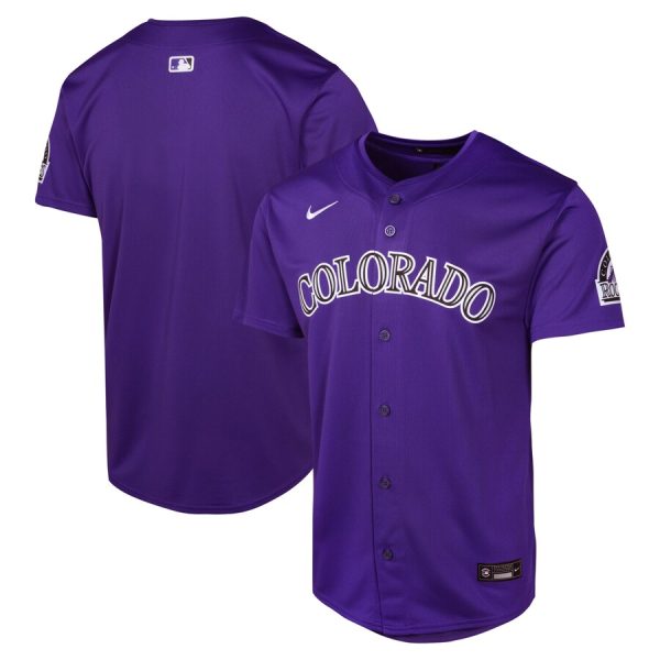 Colorado Rockies Nike Youth Alternate Limited Jersey – Purple –