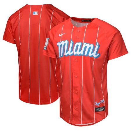 Miami Marlins Nike Youth City Connect Limited Jersey – Red –