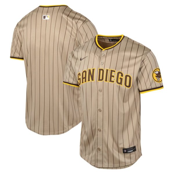 San Diego Padres Nike Youth Alternate Limited Jersey – Tan –