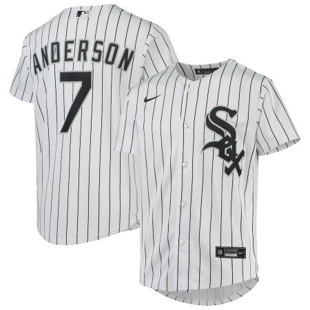 Tim Anderson Chicago White Sox Nike Youth Alternate Replica Player Jersey – White –