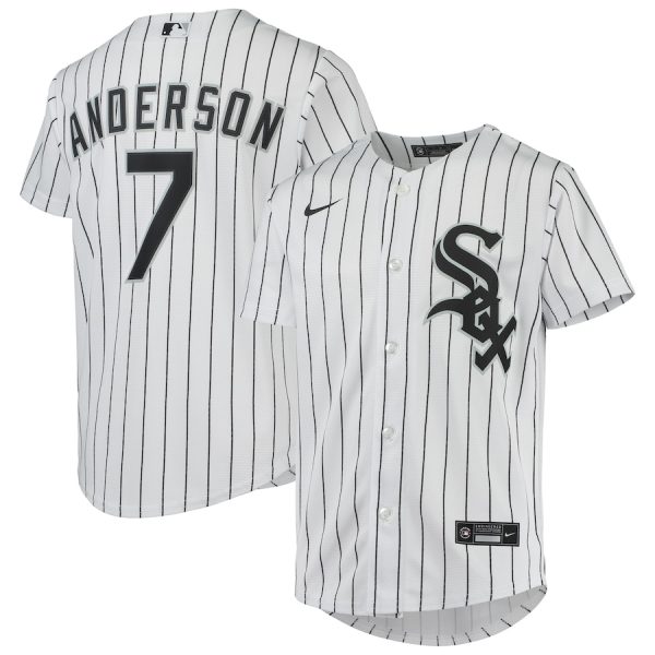 Tim Anderson Chicago White Sox Nike Youth Alternate Replica Player Jersey – White –