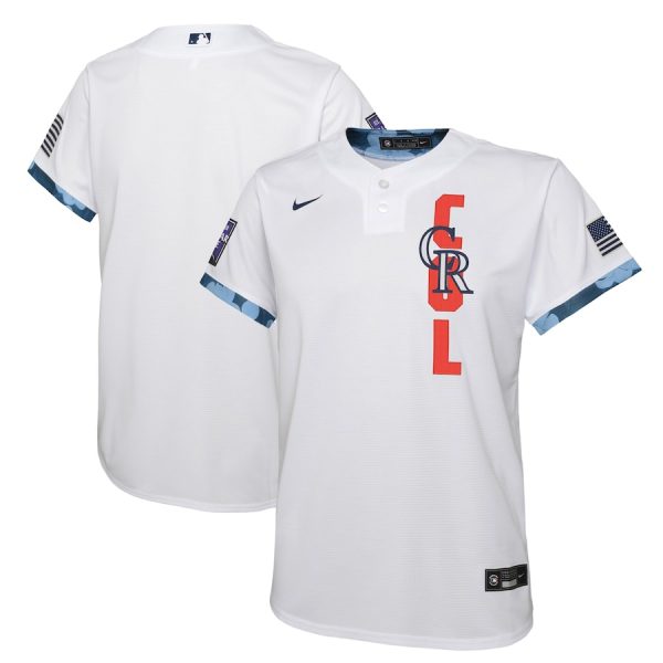 Colorado Rockies Nike Youth 2021 MLB All-Star Game Jersey – White –