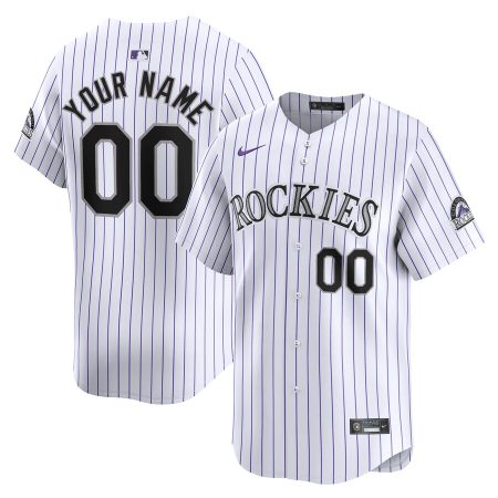 Colorado Rockies Nike Youth Home Limited Custom Jersey – White –