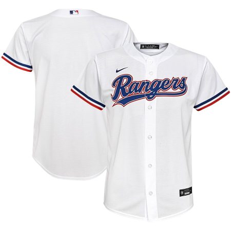 Texas Rangers Nike Youth Home Replica Team Jersey – White –