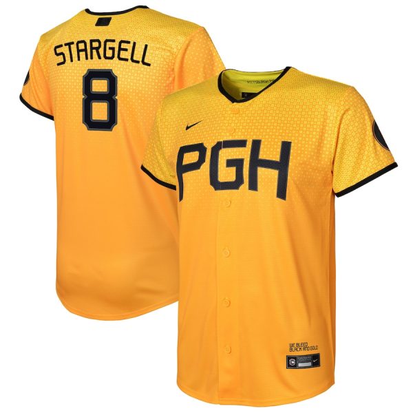 Willie Stargell Pittsburgh Pirates Nike Youth City Connect Replica Player Jersey – Gold –
