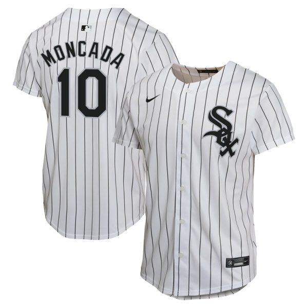 Yoan Moncada Chicago White Sox Nike Youth Home Game Player Jersey – White –