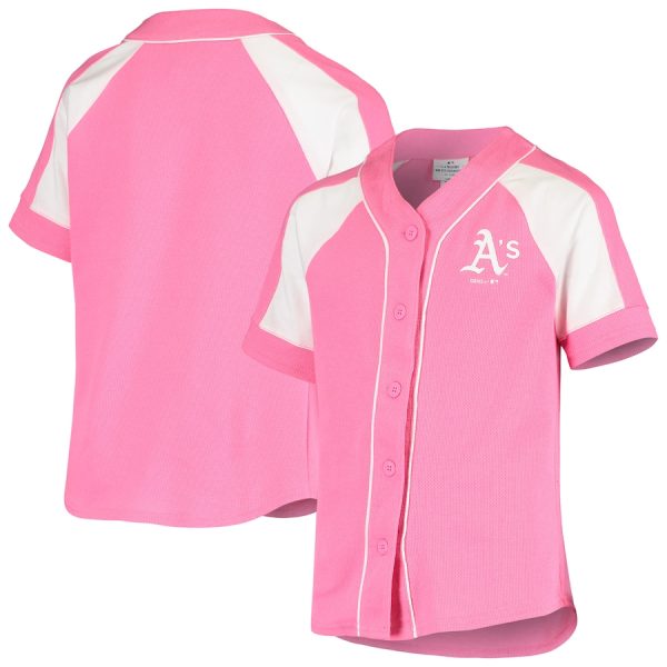 Oakland Athletics Youth Team Spirit Fashion Jersey – Pink –