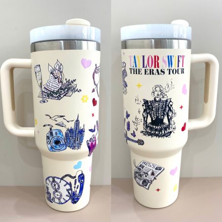 Taylor Swift The Eras Tour Fans Gift Custom Quencher 30oz or 40oz Stainless Steel Tumbler With Handle HG (Copy) (Copy)