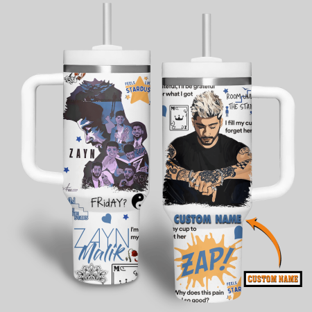 Zayn Malik Music Custom Stanley Quencher 30oz or 40oz Stainless Steel Tumbler With Handle HG